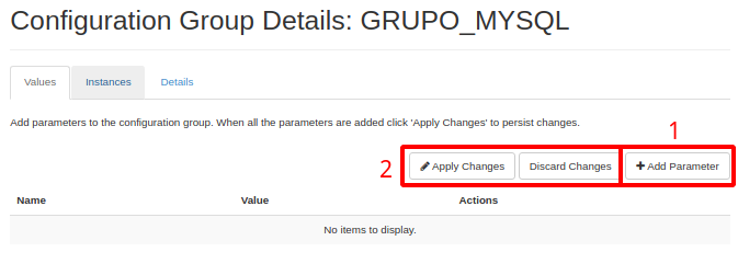 Painel da NNumbers Cloud, Banco de dados: teremos uma tela parecida com a imagem abaixo