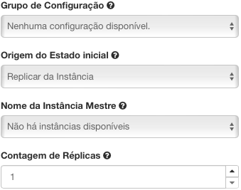 Painel da NNumbers Cloud, Banco de dados: quando a opção Recuperar do Backup é selecionada no campo Origem