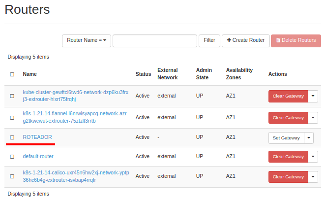 Painel da NNumbers Cloud, Roteadores: na página seguinte, localize o roteador desejado na lista e clique
