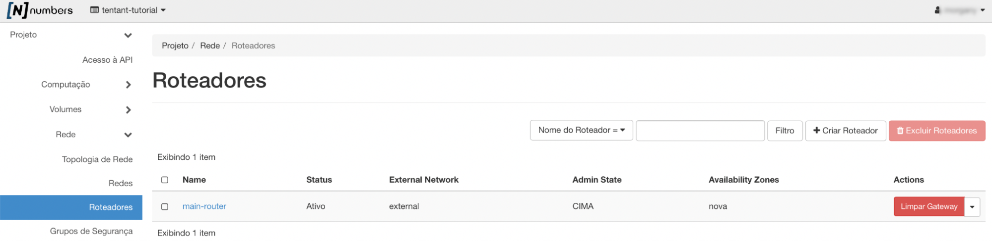 NNumbers Cloud console, Routers: the next step is adding the router's interfaces